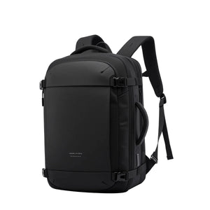 Expand your luggage and power your devices. The Mark Ryden MR8859 expands up to 49.5L, housing a 17.3" laptop in showerproof 900D fabric with dual charging ports.