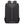 Black backpack back panel with padded shoulder straps, chest strap, and side zippers