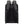 Black backpack back view with padded shoulder straps and central adjustable strap