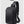 Black crossbody bag side profile with top handle, textured back panel, and shoulder strap.