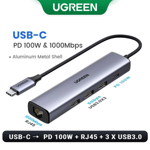 UGREEN 5in1 Multiport Adapter and USB Hub