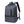Grey waterproof travel backpack with top handle, front pocket, and side straps