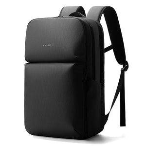 Black backpack with a detachable black case on a white background, featuring the brand 'BANGE'.