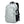 Light gray waterproof travel backpack with front zip pockets and adjustable shoulder straps
