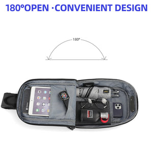 TIGERNU S8100 Compact Waterproof Crossbody Bag with USB Charging Port