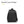 Black toiletry bag with double-layer design and side zipper access