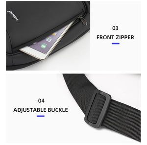 TIGERNU S8100 Compact Waterproof Crossbody Bag with USB Charging Port