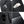 Expandable waterproof business backpack, black textured fabric, zipper details and card pocket