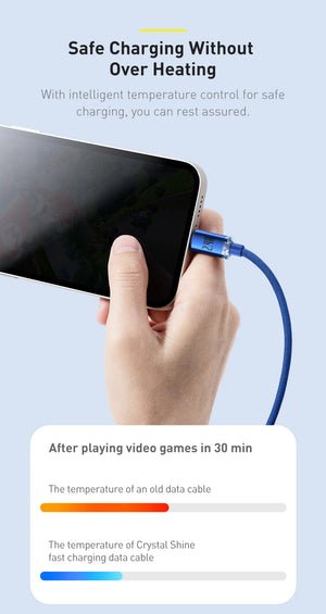 BASEUS Crystal Shine Series 2.4A USB-A to Lightning Fast Charging Cable