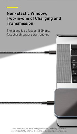 BASEUS Tungsten Gold 20W USB-C to Lightning Fast Charging Cable