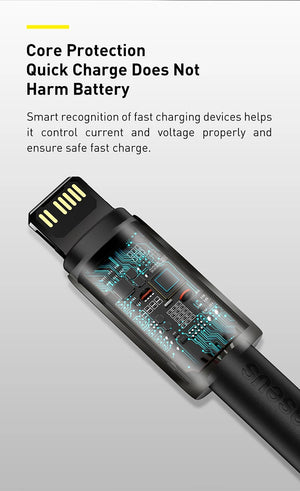 BASEUS Tungsten Gold 20W USB-C to Lightning Fast Charging Cable