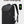 Black waterproof travel backpack with USB charging port and front zip pocket