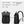 Black laptop backpack with front pockets and adjustable straps