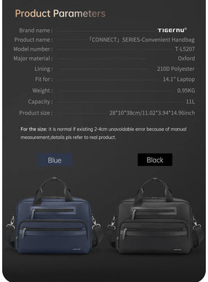 TIGERNU L5207 Protective Waterproof Laptop Bag