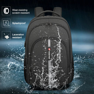 TIGERNU B3893 Large Capacity Waterproof Travel Backpack with USB Charging Port
