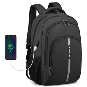 TIGERNU B3893 Large Capacity Waterproof Travel Backpack with USB Charging Port