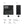 Black leather long wallet diagram with inner layout and size about 18.5 x 9 cm