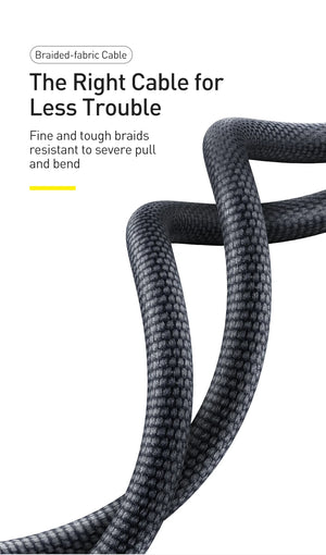 BASEUS Crystal Shine Series 100W USB-C to USB-A Fast Charging Cable