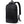 Black business mini backpack with top handle, front zipper pocket, and side strap