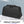 Black waterproof business storage bag with top handle and centered zipper front, compact size.
