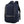 Large capacity waterproof travel backpack with front zip pockets, in navy blue fabric.