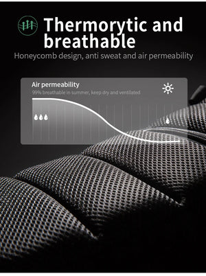 Black crossbody bag honeycomb-textured material for breathable comfort