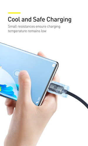 BASEUS Crystal Shine Series 100W USB-C to USB-A Fast Charging Cable