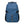 Blue travel backpack with front organizer panel and vertical zipper pocket