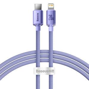BASEUS Crystal Shine Series 20W USB-C to Lightning Fast Charging Cable