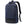 Expandable waterproof business backpack, blue, front zip pockets and padded back panel