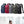 Set of compact crossbody bags in multiple colors, shown with front and strap