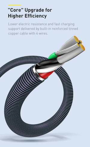 BASEUS Crystal Shine Series 2.4A USB-A to Lightning Fast Charging Cable