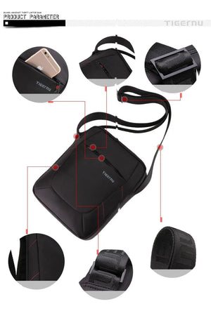 TIGERNU L5108 Lightweight Compact Waterproof Crossbody and Messenger Bag