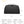 Black toiletry bag with top carry handle, rounded body, and centered logo patch