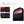 Black backpack with shock-absorbing padded sections and mesh front storage pocket
