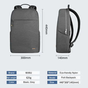 WiWU Large Capacity Lightweight Commuter and Travel Backpack