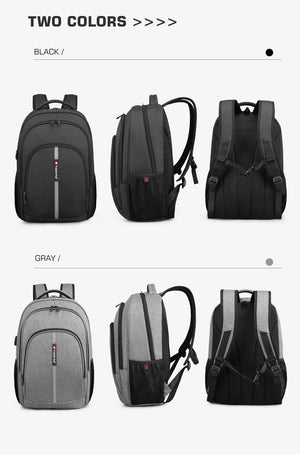 TIGERNU B3893 Large Capacity Waterproof Travel Backpack with USB Charging Port