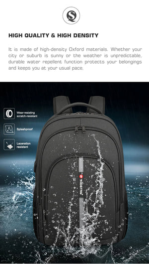 TIGERNU B3893 Large Capacity Waterproof Travel Backpack with USB Charging Port