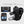 Black travel backpack with open front compartments for tablet and smaller items