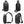 Black compact crossbody sling bag with adjustable strap and front zipper
