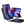 WiWU Bluetooth keyboard case, dark stand with blue backlit keys and two tablet angles