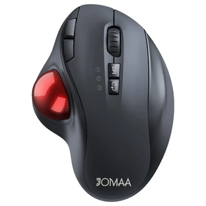 JOMAA Multi-Mode Rechargeable Bluetooth Wireless Vertical Trackball Mouse