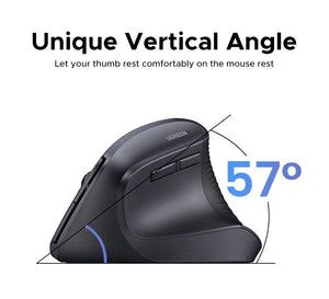 UGREEN M571 Dual-Mode Ergonomic Vertical Bluetooth Wireless Mouse