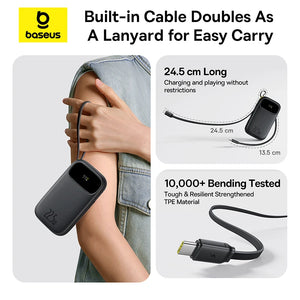 BASEUS QPow3 Digital Display Power Bank with Built-In Cable