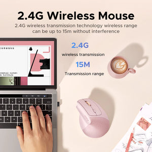 UGREEN M571 Dual-Mode Ergonomic Vertical Bluetooth Wireless Mouse
