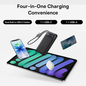 BASEUS EnerFill FC11 Digital Display Power Bank with Built-In Cable