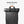 Black expandable roll-top travel backpack front angle with side zipper and strap details