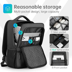 MARK RYDEN MR9103 Large Capacity Waterproof Travel Backpack with USB Charging Port