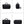 Black duffle bag shown in multiple views: front, side, back, and top handle