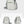 TIGERNU S8810 compact waterproof crossbody bag, light gray/cream, adjustable strap